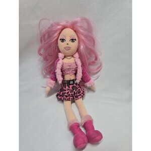 Ty Girlz Sizzlin' Sue Plush Doll 13" Tall Pink Hair